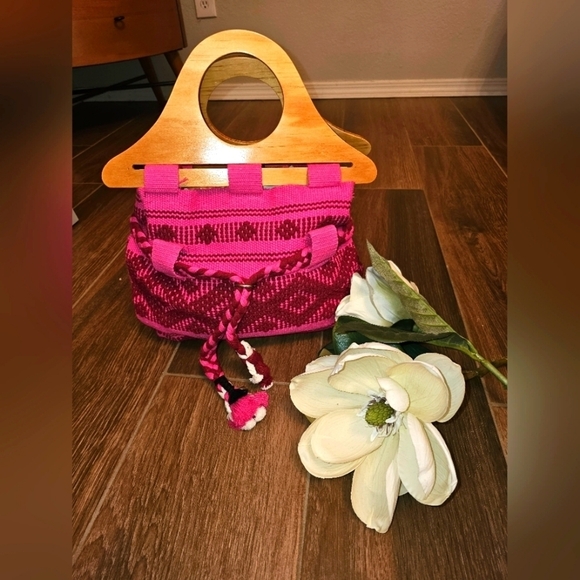 HANDMADE MEXICAN PURSE BAG ETHNIC BEAUTIFULLY MADE 😍 HAND KNITTED